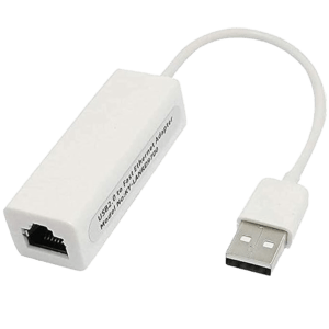 سلك محول ايثرنت ار جيه 45 عالي السرعة USB 2.0 الى 10/100 ميجابايت في الثانية - ابيض