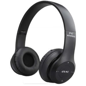سماعة رأٍس لاسلكية بلوتوث P47 (أسود)