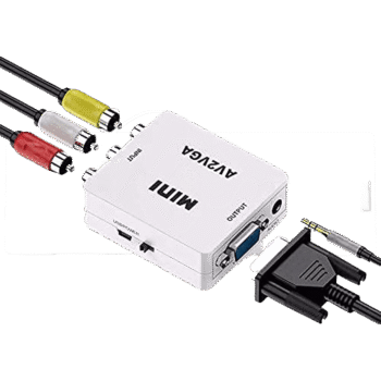 بوكس محول من VGA الي AV لتشغيل الفيديوهات والالعاب علي التليفزيون
