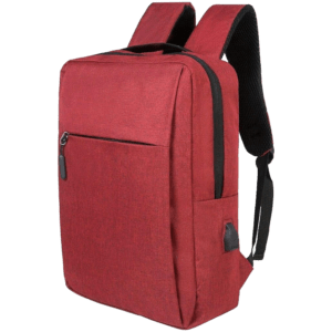شنطة ظهر للاب توب 15.6 بوصة مضادة للسرقة مع منفذ USB ومقاومة للماء - لراحة وأمان فائقين (أحمر)