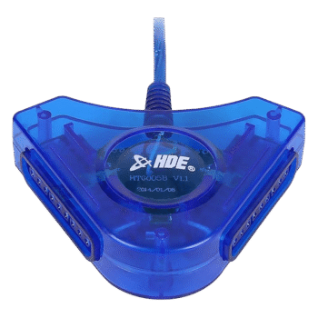 HDE محول وحدة تحكم مزدوجة USB لجهاز PS2 لجهاز الكمبيوتر